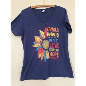 Kamala Harris Screenprint V Neck Women’s Size Large